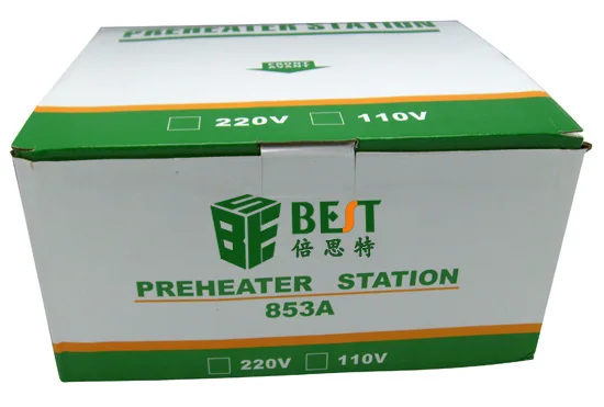 220/110V SMD Rework Staiton 60W BGA Reballing Station Infrared Preheating Plate IR Preheater BEST-853A | Инструменты