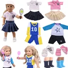 Кукольная одежда трикотажная Мини-БАДМИНТОН Спортивная Кепка для 18 дюймов американская кукла для девочек и 43 см для ухода за ребенком для мам новорожденного и Logan куклы, игрушки, подарки, обувь