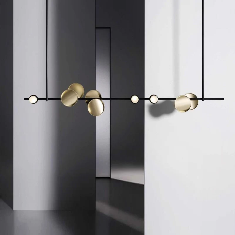 

Modern Nordic Pendant Lights Golden Luxury Vintage Iron Hanging Lamp Led for Restaurant Livingroom Beauty Salon Indoor Lighting