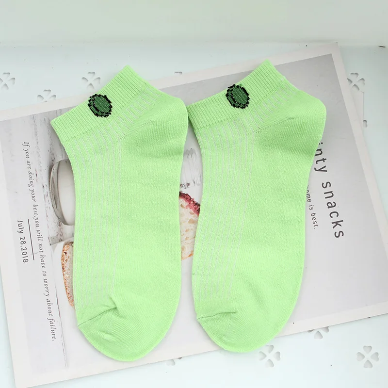 

Ins Fashion Women Cotton Cartoon Fruit Ankle Socks Summer Japanese Avocado Cute Fun Boat Socks Casual Soft Girls Short Sock
