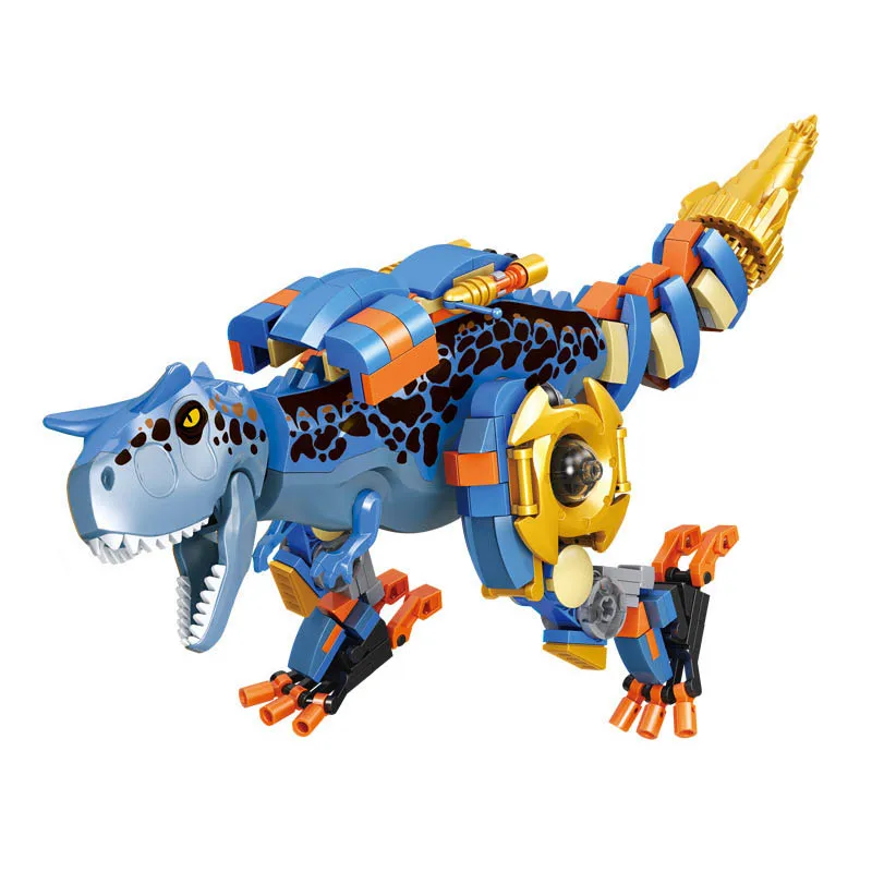 

2021 New 274pcs Jurassic Dinosaur Mutant Tyrannosaurus Rex War Park City Building Blocks Figures World Bricks Children Toys Kids