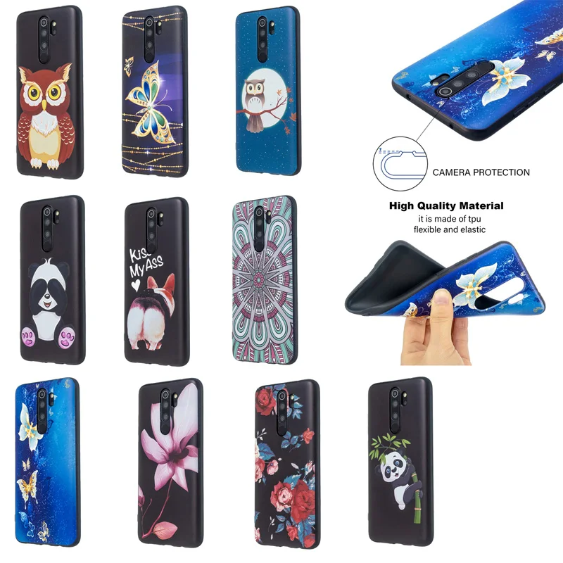 

3D Relief Case For Xiaomi Redmi Note 9S Pro Max 9 8T 8 7 5 4X 5A 4 K30 7A 6A 5 Plus MI POCO F1 MIX A2 Lite Case Silicone Cover