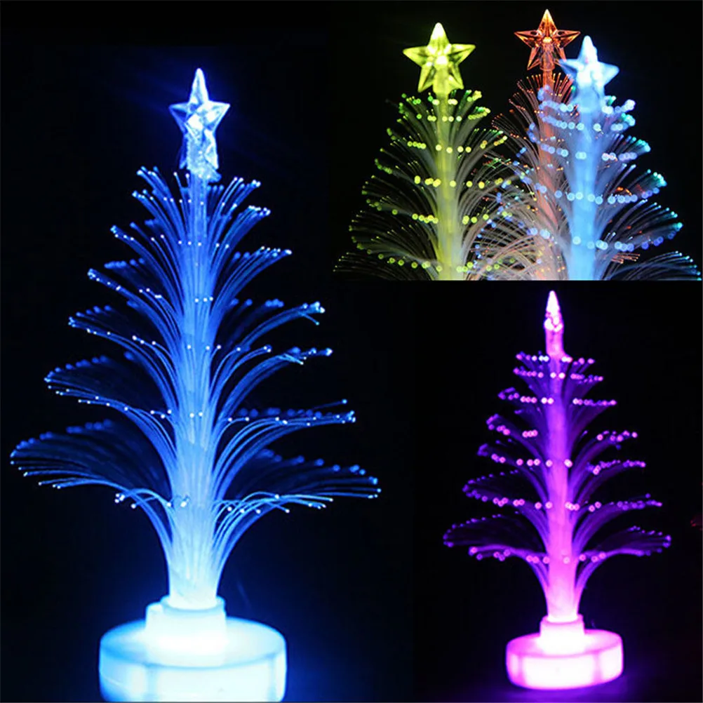 

5pcs Lamp Light Colorful LED Fiber Optic Nightlight festival Tree Children Gift Decoration Night Light-Up Toy Wholesale