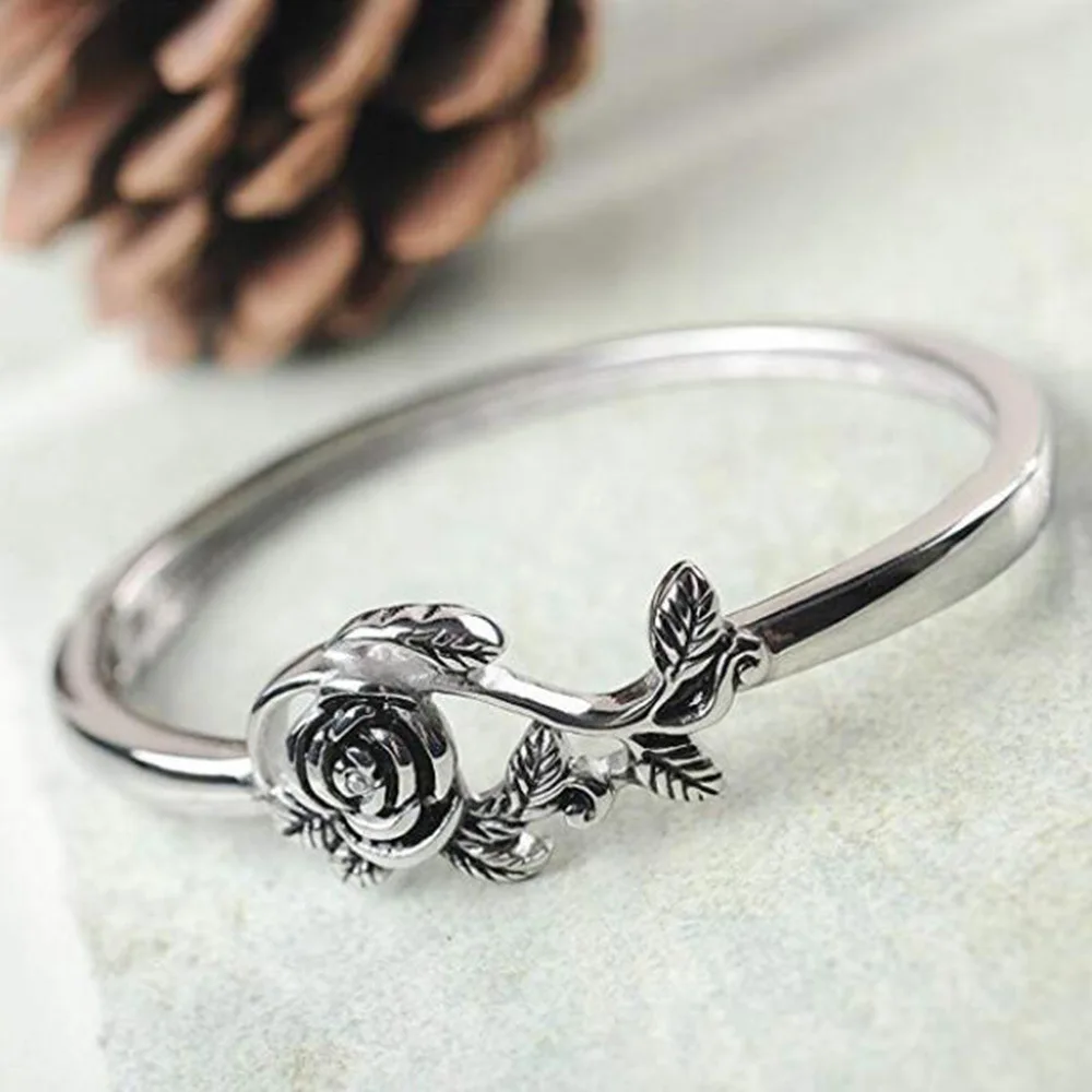 925 Sterling Silver Ring For Women Wedding Engagement Fine Jewelry Retro Rose Ancient | Украшения и аксессуары