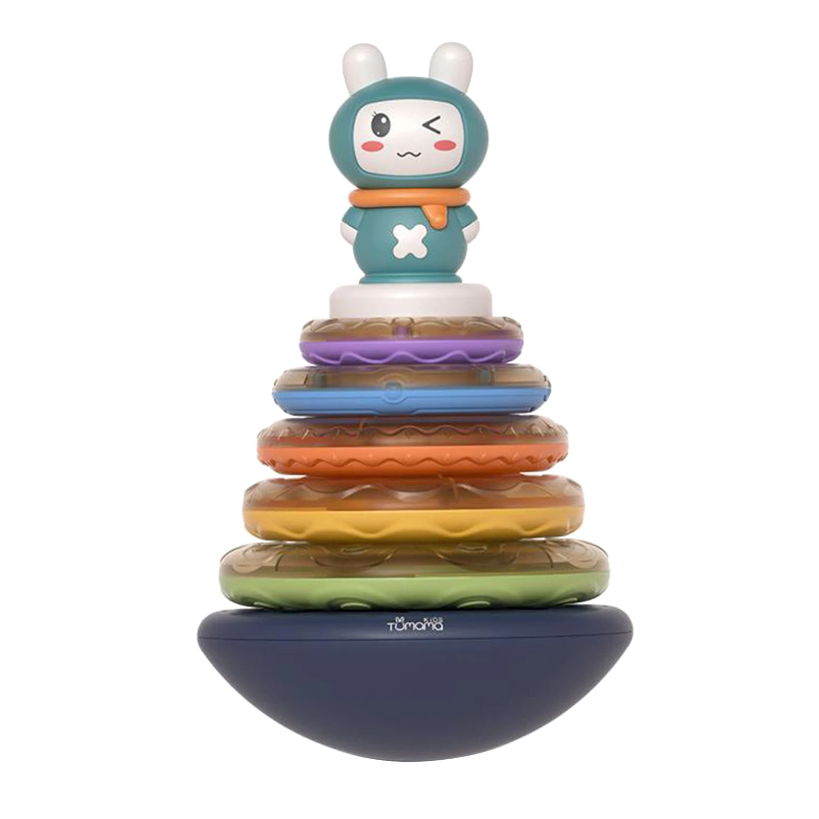 

Stacking Rings Toy Baby Rainbow Tower Ring Rattles Toys Children Learning Stack Up Toy Educational Montessori Toys Baby Gifts