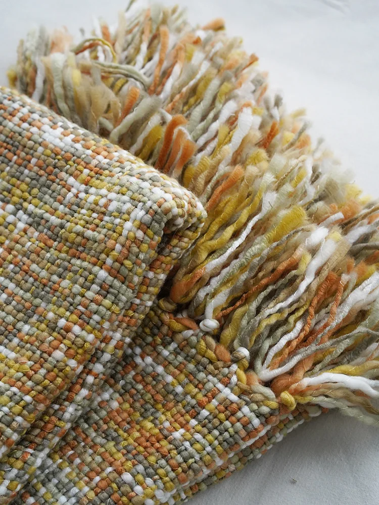 Новое трикотажное одеяло с нитями на диване плед для путешествий ТВ