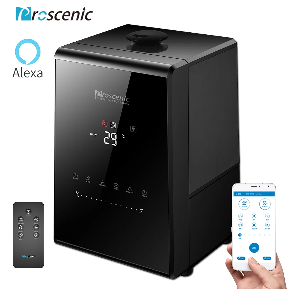 Увлажнитель воздуха Proscenic smart 5.3L теплый и холодный туман ультразвуковой