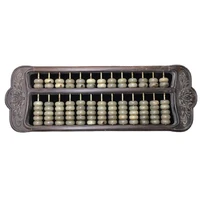 china old beijing old goods wood carving old wooden machine turquoise abacus
