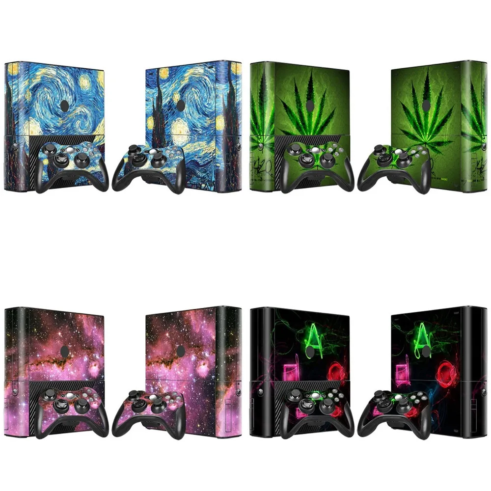Виниловый защитный стикер для Microsoft Xbox 360 E консоль и 2 контроллера наклейка s|protector