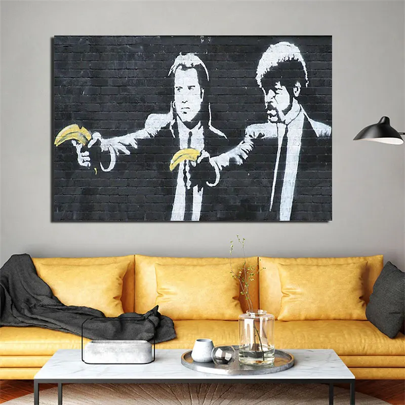 Постер Бэнкси Граффити поп-арт Абстрактная Картина на холсте постеры принты