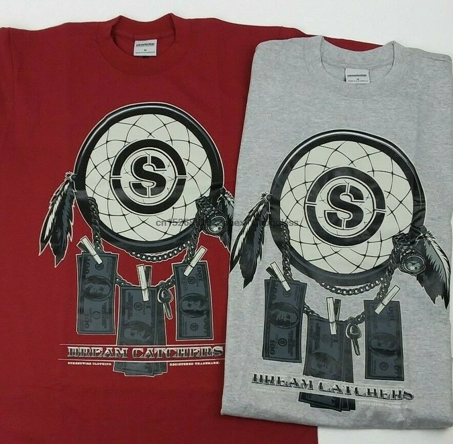Уличная футболка для Ловца снов Мужская одежда захвата денег денежных средств