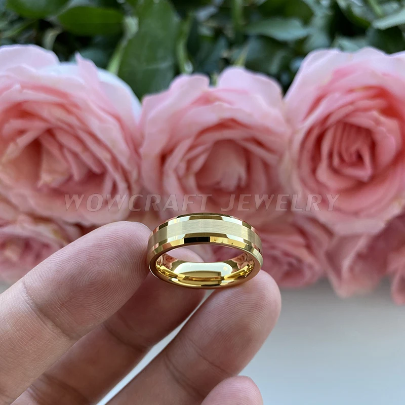 Парные кольца из карбида вольфрама 6 мм 8 | Украшения и аксессуары