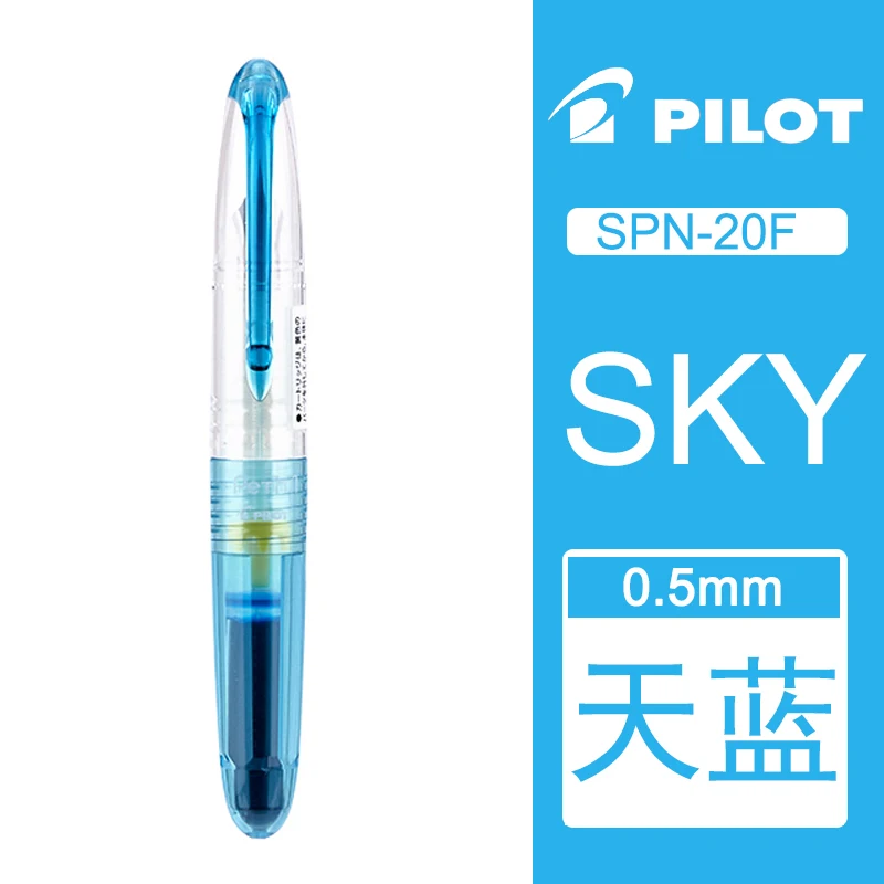 Light blue pen 1 шт. Япония пилот жизненная ручка SPN-20F F Перо студента специальный цвет портативный мини может изменить чернила сумка офисные и школьные принадлежности - Цвет: Light blue pen
