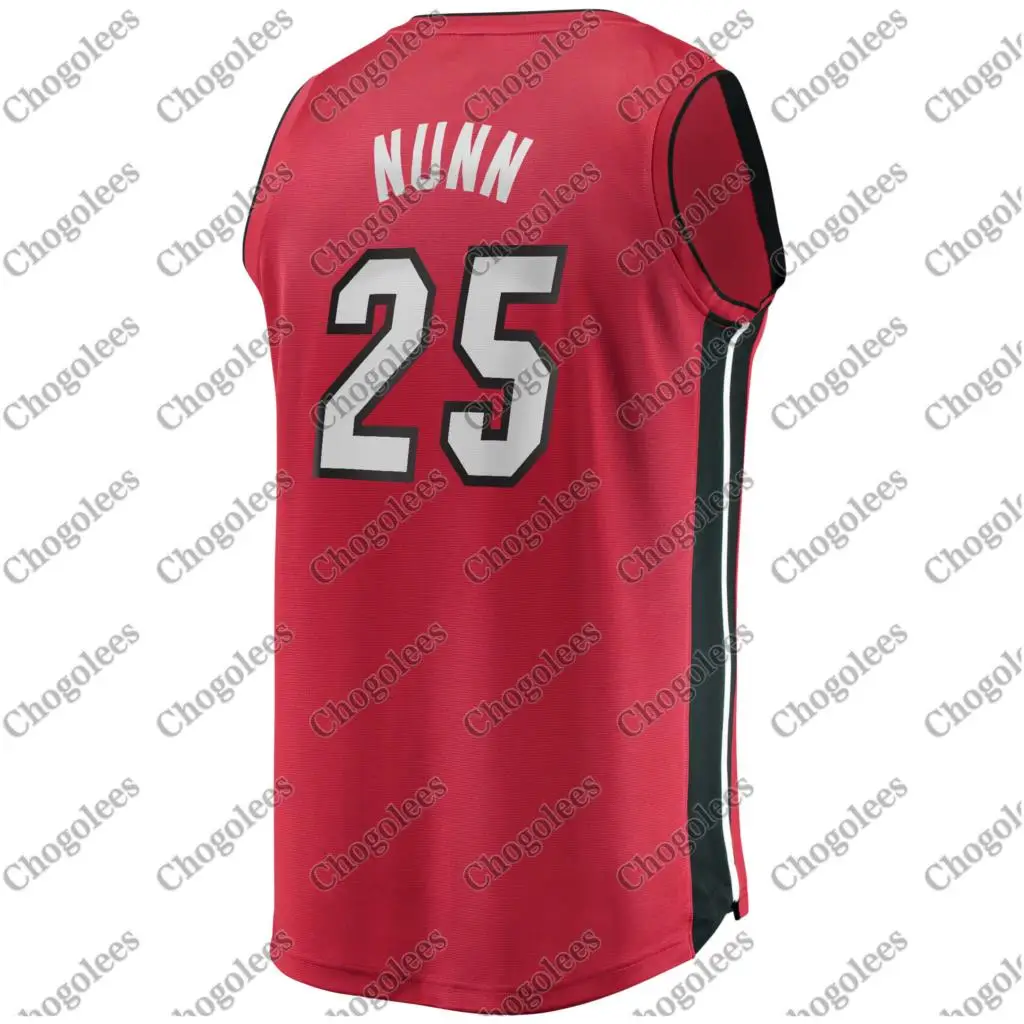 

Men Basketball Jersey Kendrick Nunn Miami Branded Fast Break Player Jersey Statement Edition Red