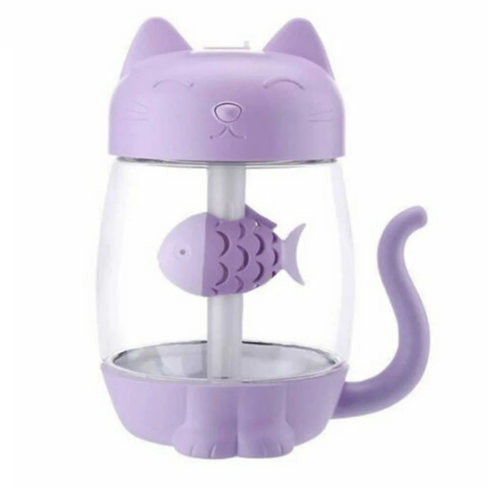 Utrasonic очиститель воздуха диффузор Увлажнитель вентилятор USB ночник домашний