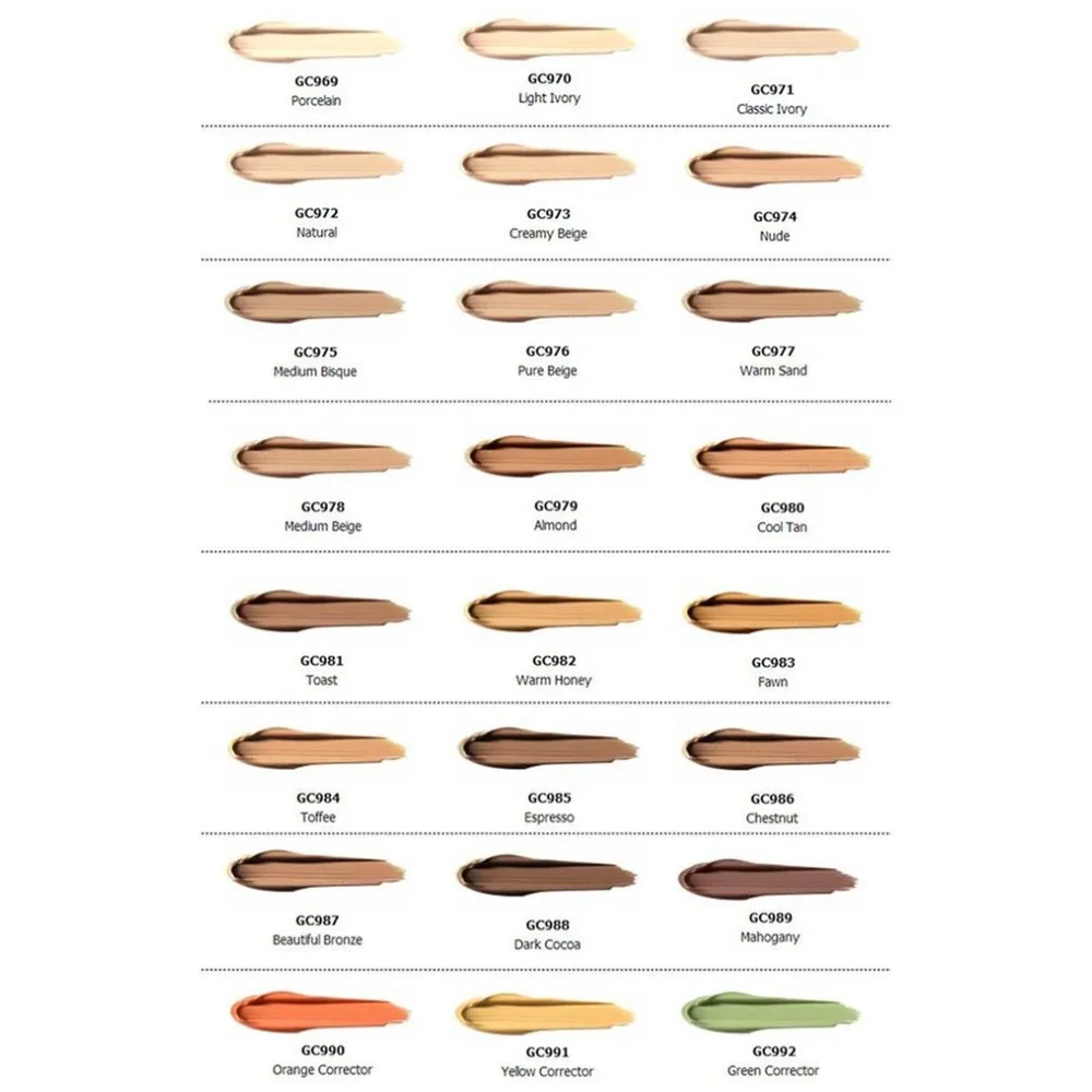 

New Women Fashion Long Wearing Pro Concealer Face Foundation Cream Makeup Waterproof Highlight Contour Concealer Face Cosmetics