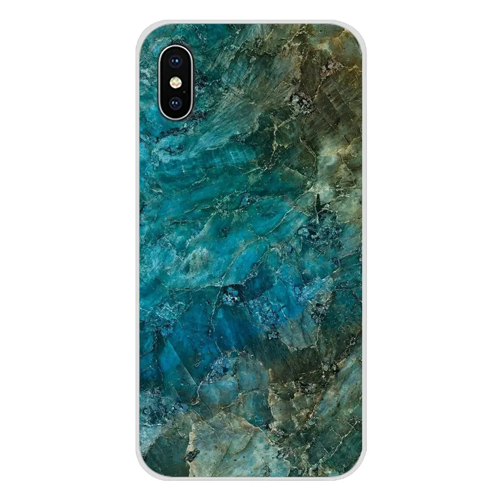 Для Huawei G7 G8 P8 P9 P10 P20 P30 Lite Mini Pro P Smart Plus 2017 2018 2019 бирюзовый камень мрамор мягкие