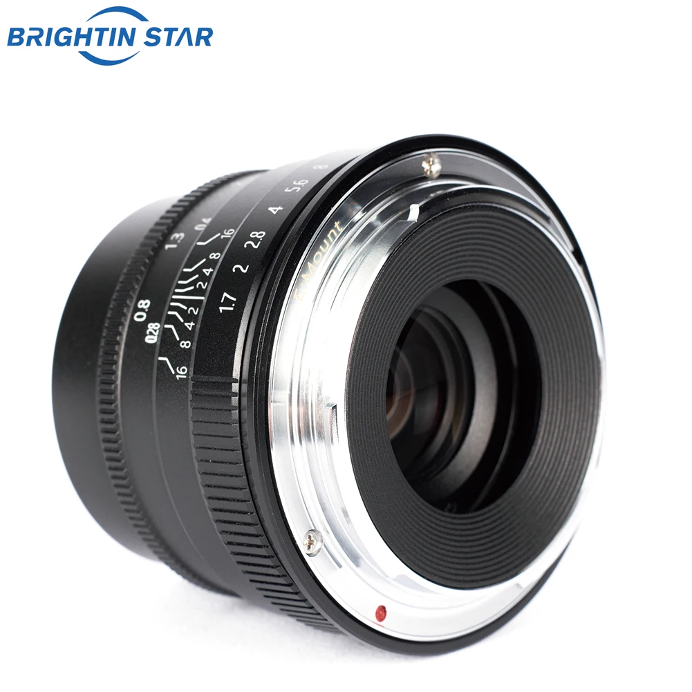 Объектив для камеры Brightin star 35 мм F1.7 Большая диафрагма беззеркальная Sony E mount camera