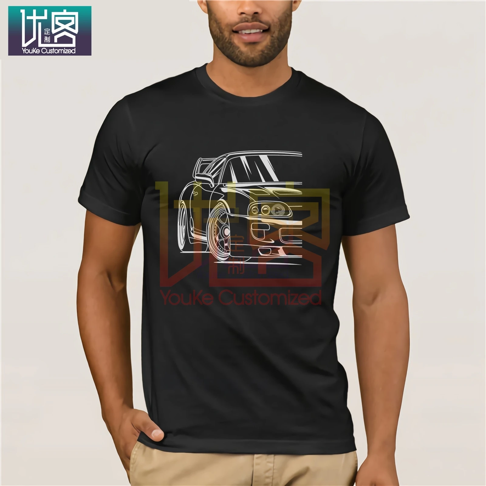 Автомобильная футболка 2020 японская Классическая Jza80 тюнер одежда турбо