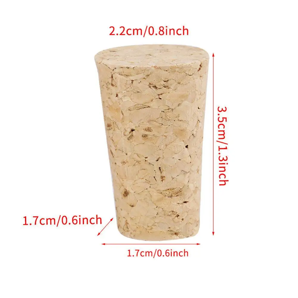 X10 натуральные конические пробки деревянные для бутылок вина пива булочки
