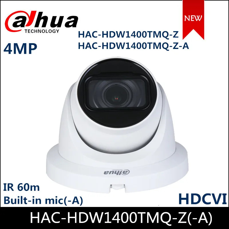 

Dahua 4MP HDCVI Camera Quick-to-install IR Eyeball Camera HAC-HDW1400TMQ-Z HAC-HDW1400TMQ-Z-A 2.7-12mm motorized lens IR 60m