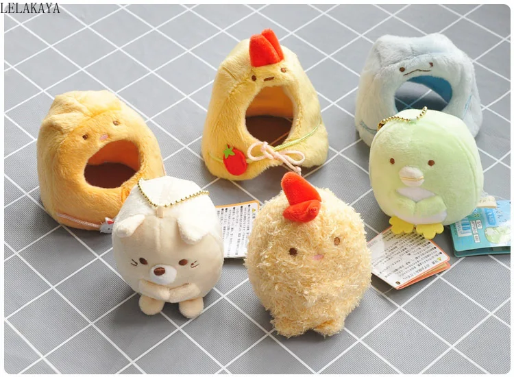 9 см Kawaii японский Sumikko Gurashi углу био плюшевый брелок Подвески Новые Мягкие игрушки