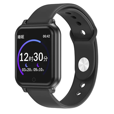 Умные часы B58, водонепроницаемые, спортивные, B57 Plus, для iphone, Apple, телефон, умные часы, пульсометр, кровяное давление для женщин и мужчин - Цвет: Черный