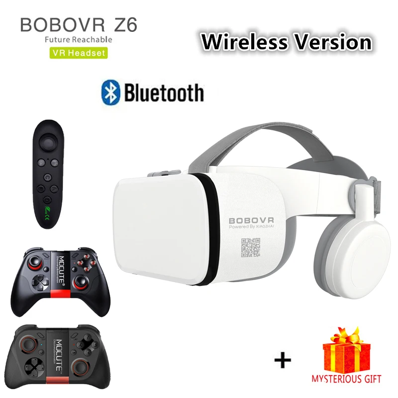 Очки виртуальной реальности BOBOVR Z6 беспроводные очки с Bluetooth картонные 3d-очки