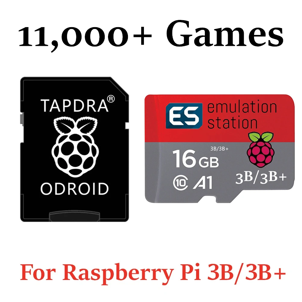 RetroPie 11000 + игр карта MicroSD для Raspberry Pi 2 3 и 3B Эмулятор эмуляции|Детали инструментов| |