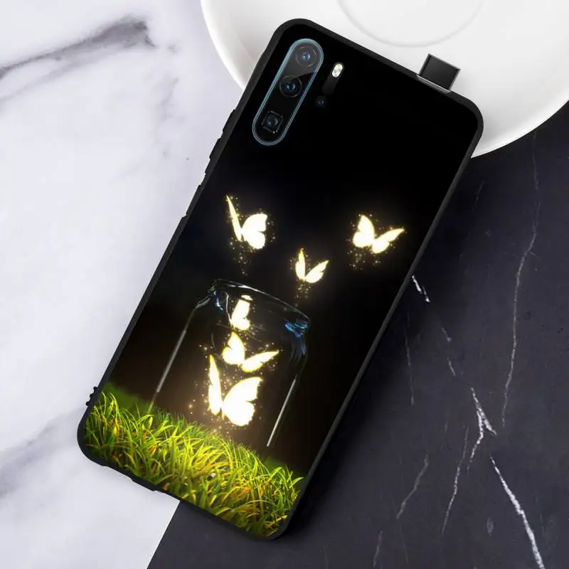 

Simple Cute Butterfly Patterned Phone Case For Huawei honor Mate P 10 20 30 40 Pro 10i 9 10 20 8 x Lite