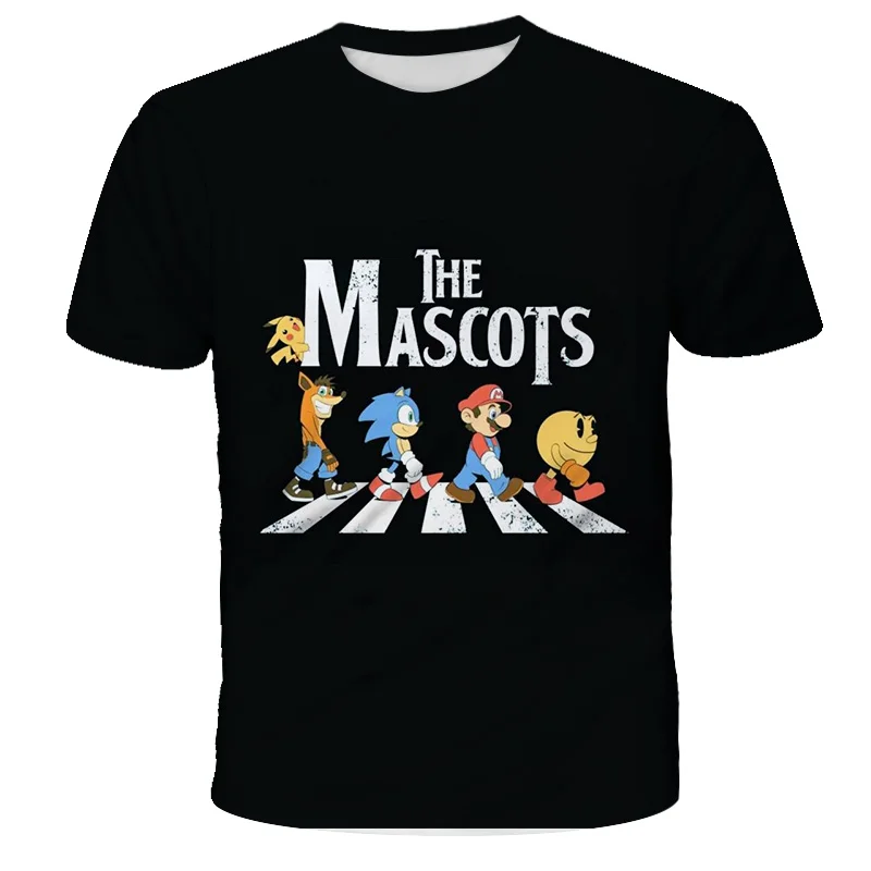 Летние 3D футболки для мальчиков и девочек детские с коротким рукавом на заказ