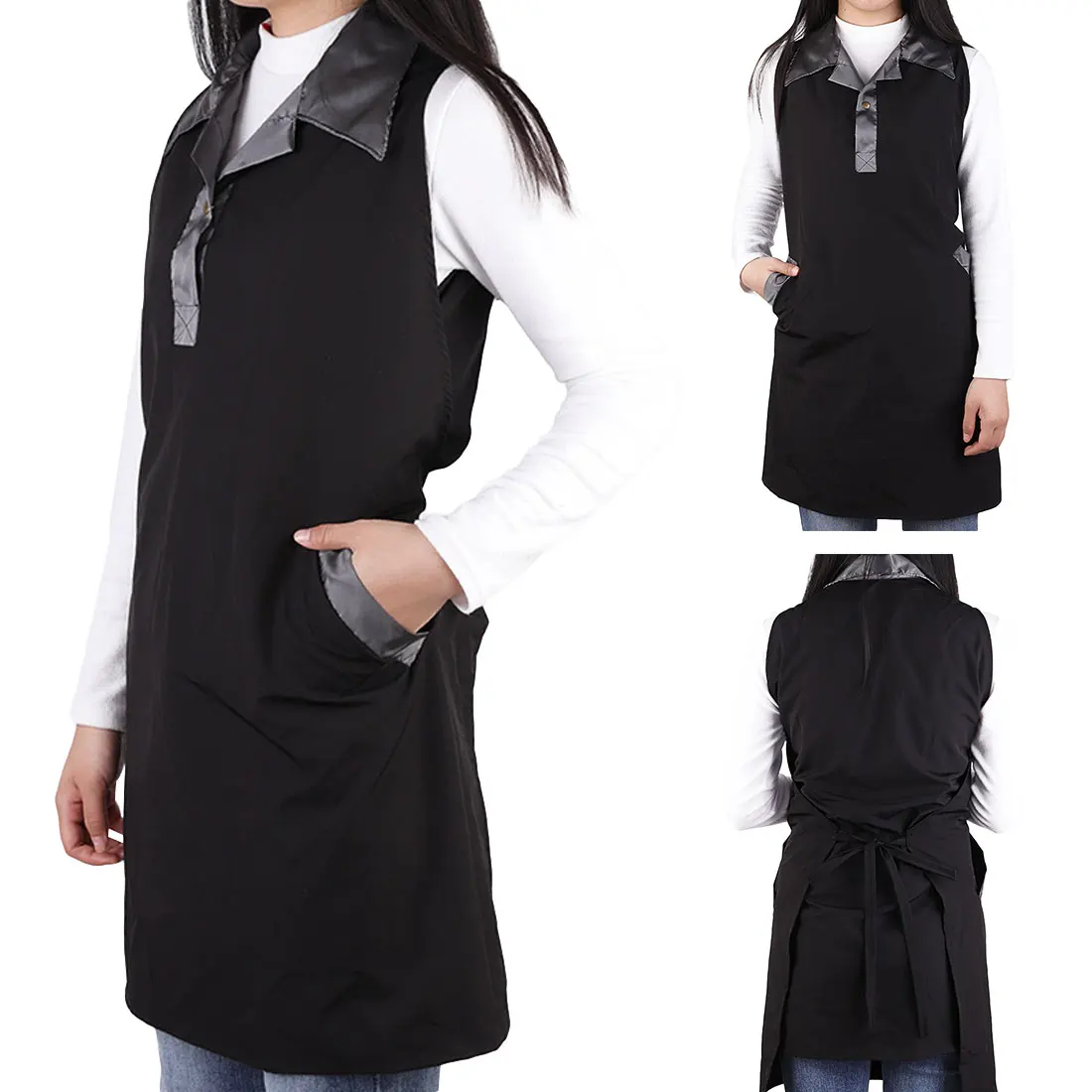 

Adjustable Salon Hair Cutting Hairdresser Barber Denim Haircutting Apron Cloth For Woman Men Baking Restaurant Kitchen Cooking