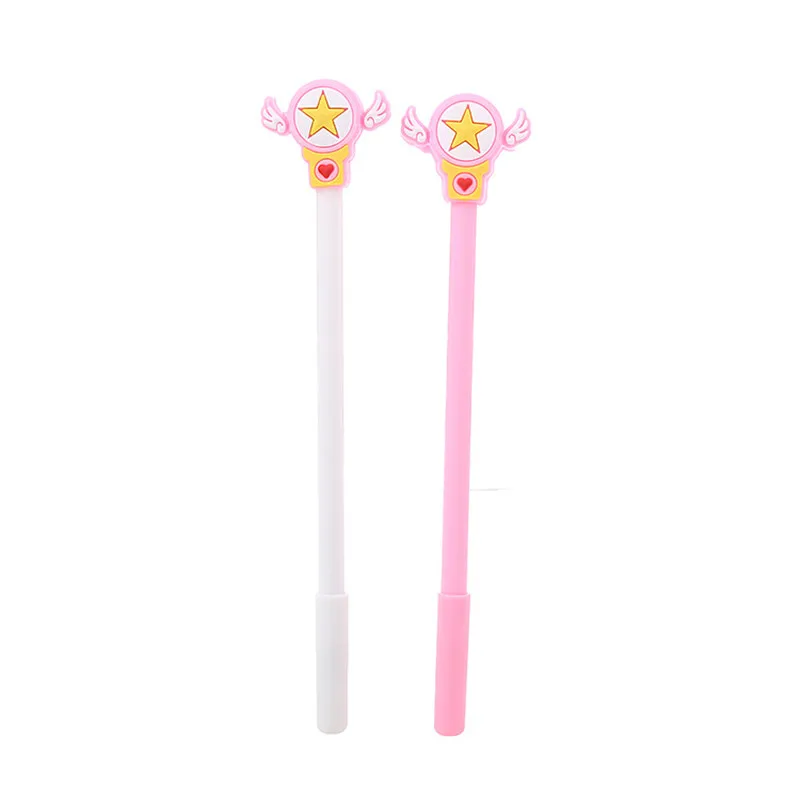 

1@#Hot Sale 1pcs Cartoon Magic Wand Style Pen Out of Pencil Case Write Easy and Smooth Pencil Bag Stationery Supplies