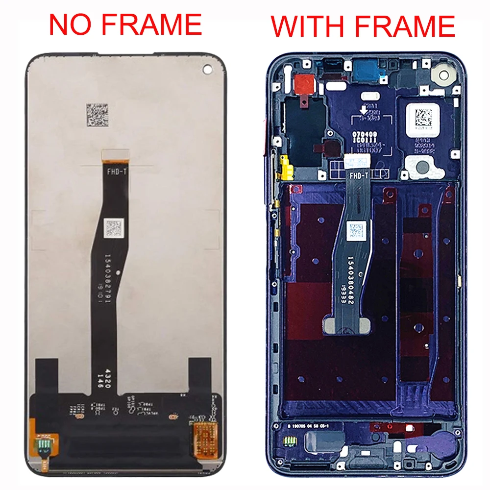 display for huawei nova 5t lcd display touch screen with frame replacement on for nova 5t 5 t yal l21 l61a l61d l71a lcd screen free global shipping