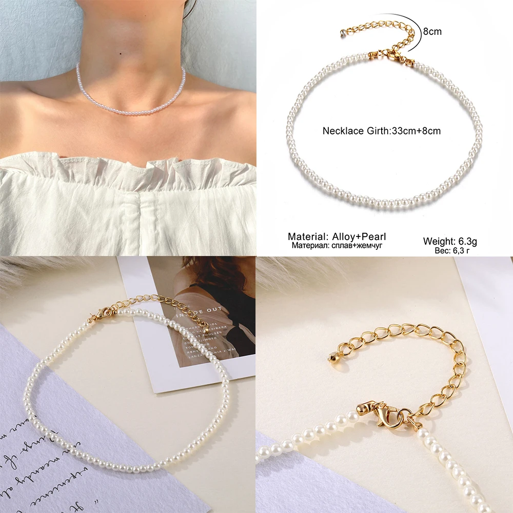 Женское ожерелье с жемчугом и бусинами