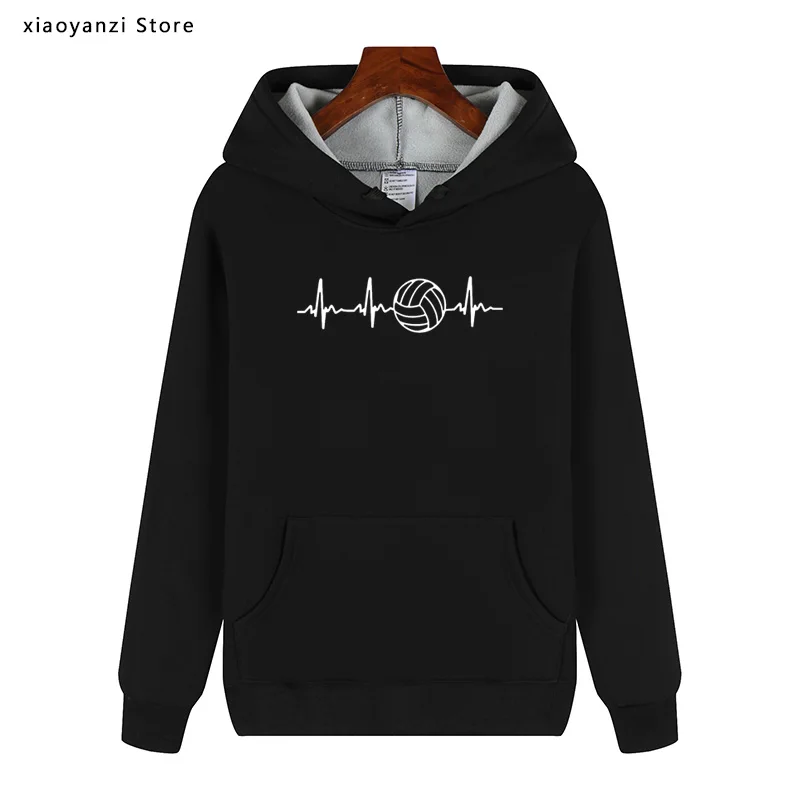 

Winter Autumn Funny Men Women Love Volleyballer Hoodies Fleece Cotton Gift Unisex Sweatshirts Clothing Pullovers SL-807