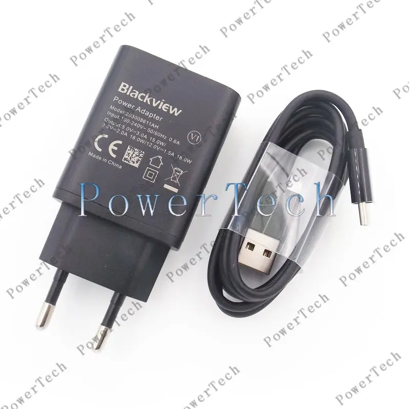 Оригинальный официальный адаптер для быстрой зарядки Blackview BL6000 Pro + USB-кабель