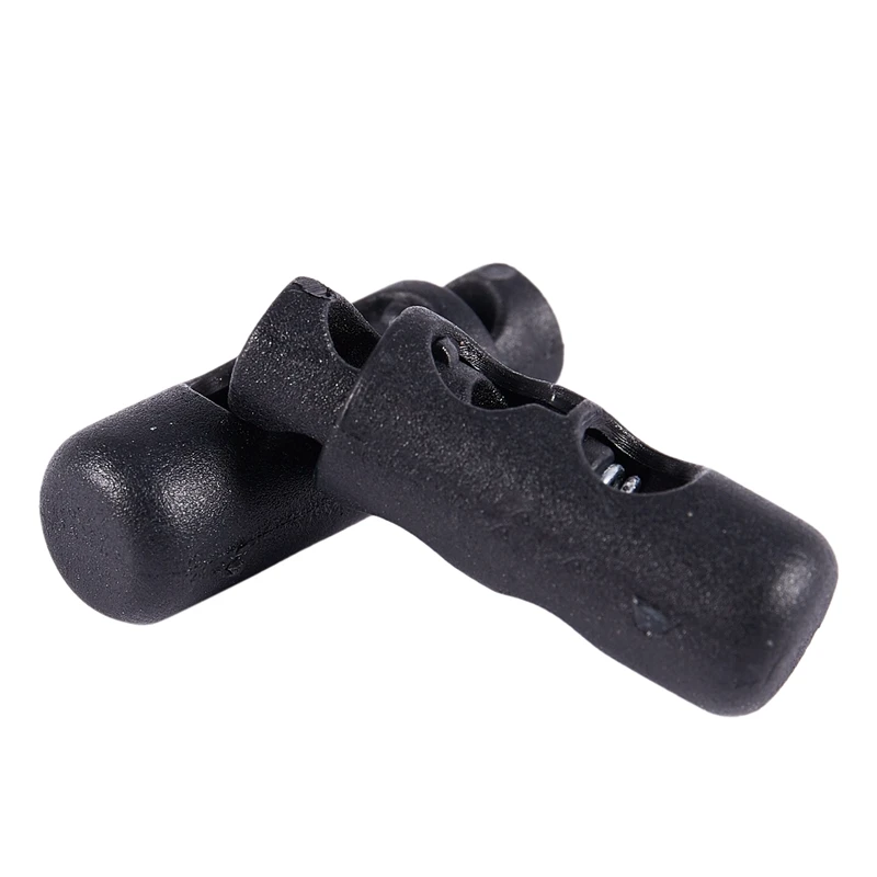 10 x Пластиковые цилиндрические пробки зажим для шнура Замки Черный|Детали и