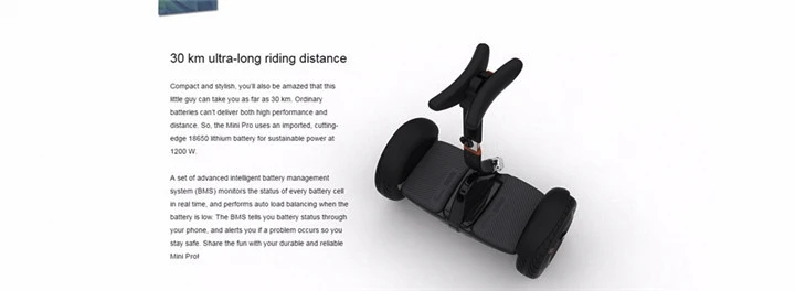 Ninebot Segway Mini Pro smart самобалансирующийся минипро 2 колесный Электрический Скутер Ховерборд скейтборд для картинга
