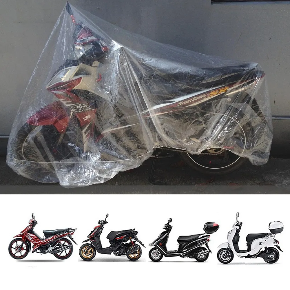 

Universal Motor Cover Waterproof Dustproof Disposable Car Covers Size M-XL Transparent Plastic Car Covers