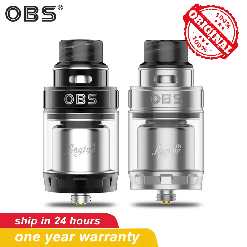 Оригинальный OBS двигатель 2 RTA Vape бак 5 мл емкость с супер двойной катушкой верхний