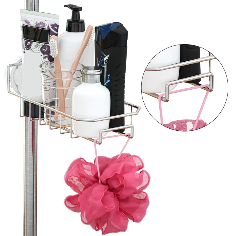 Top-2Pcs Kitchen Faucet Sponge Holder Stainless Steel Storage Rack Hanging Sink Caddy Organizer for Scrubbers Soap Bathroom D |
