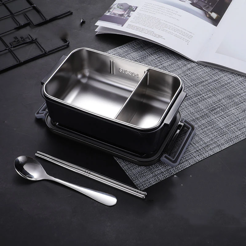 

1100ml 304 Stainless Steel Lunch Box Leakproof Bento Box for Student Large Capacity Children Food Container