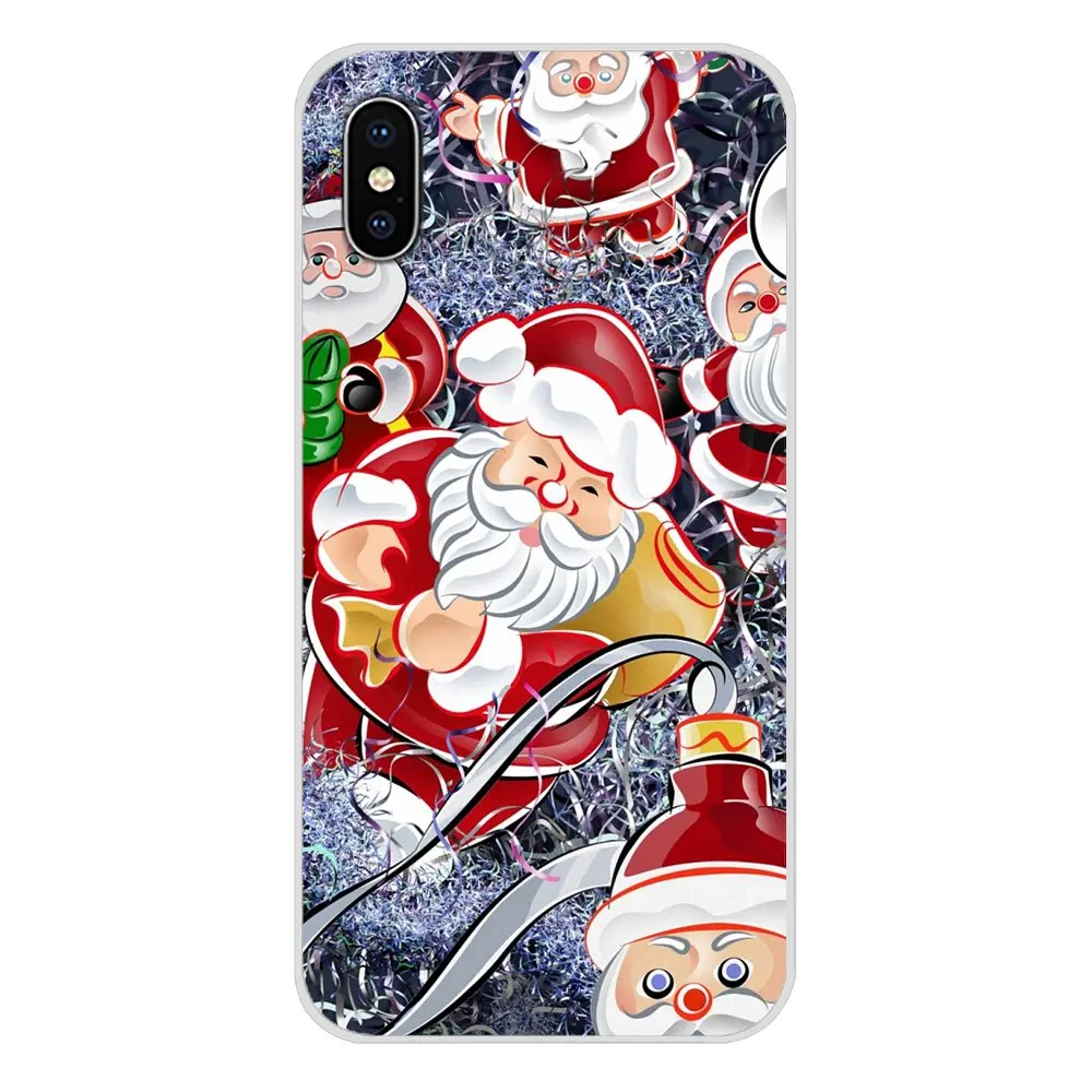 С Новым годом мультфильм Санта Клаус лось Модный чехол для Samsung Galaxy S3 S4 S5 Mini S6 S7 Edge