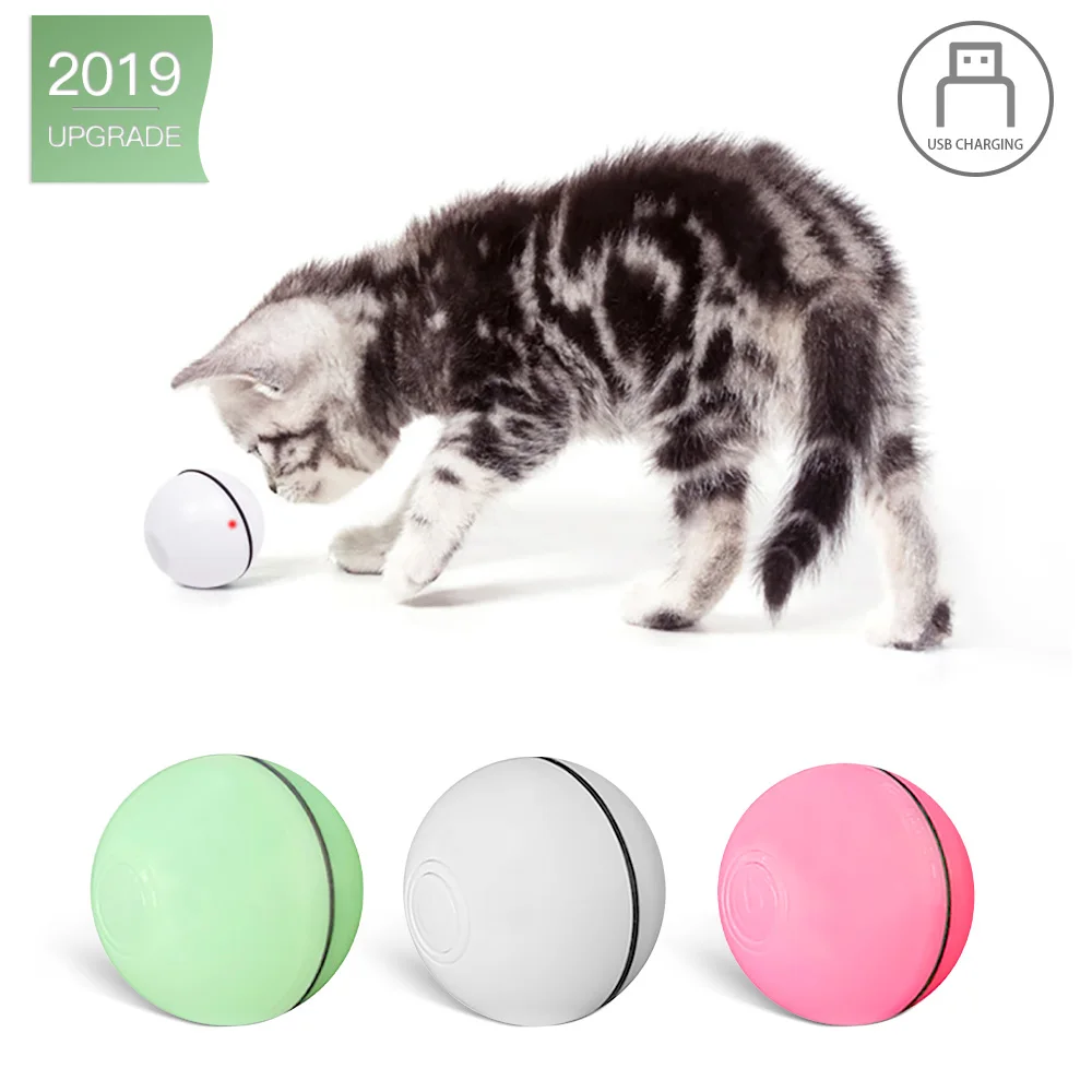 Интерактивная игрушка для кошек прокатки собаки мяч кошка интерактивные