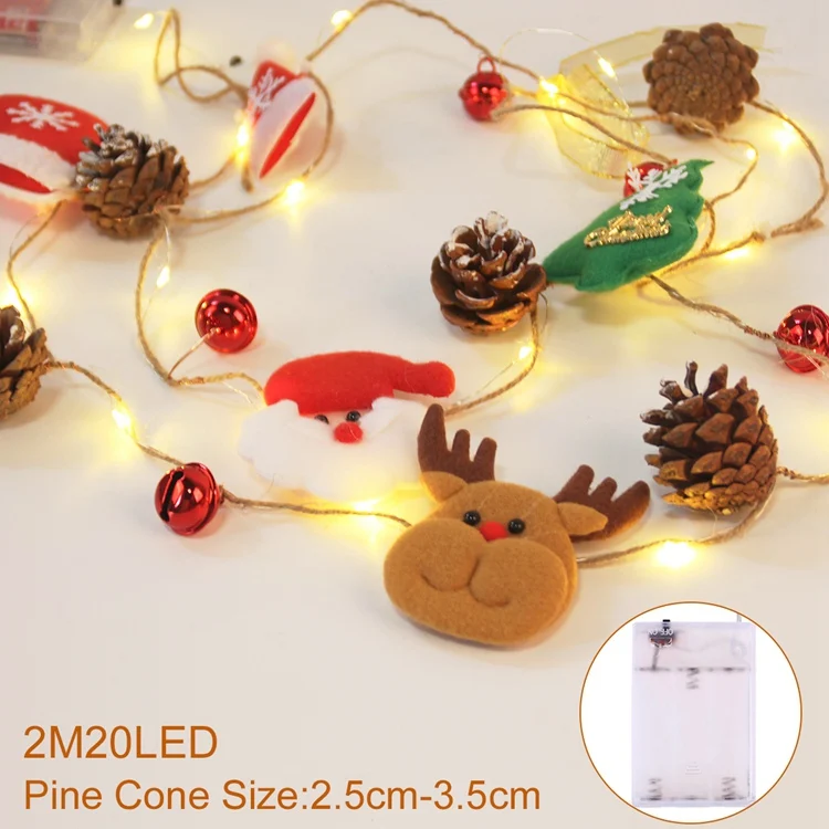 Christmas light 2 Рождественская гирлянда, светодиодный украшения для рождественской елки, украшение на открытом воздухе, Рождественский Декор для дома, Рождественский подарок на год - Цвет: Christmas light 2