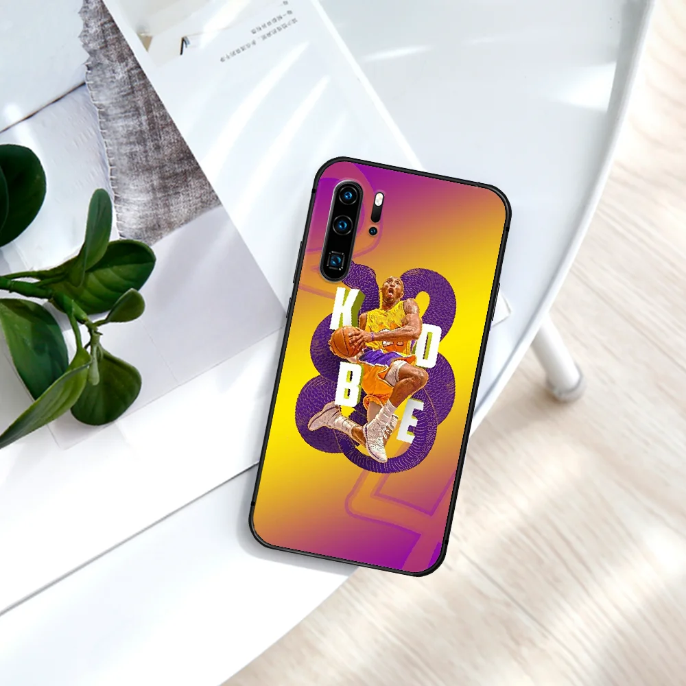 

Kobe Basketball Black Mamba 24 Phone Case For Huawei P Mate Smart 10 20 30 40 Lite Z 2019 Pro black Waterproof Silicone Coque