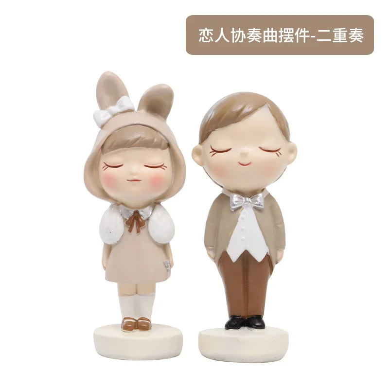 

If you live at home, love resin doll ornaments desktop creative Valentine's gift crafts
