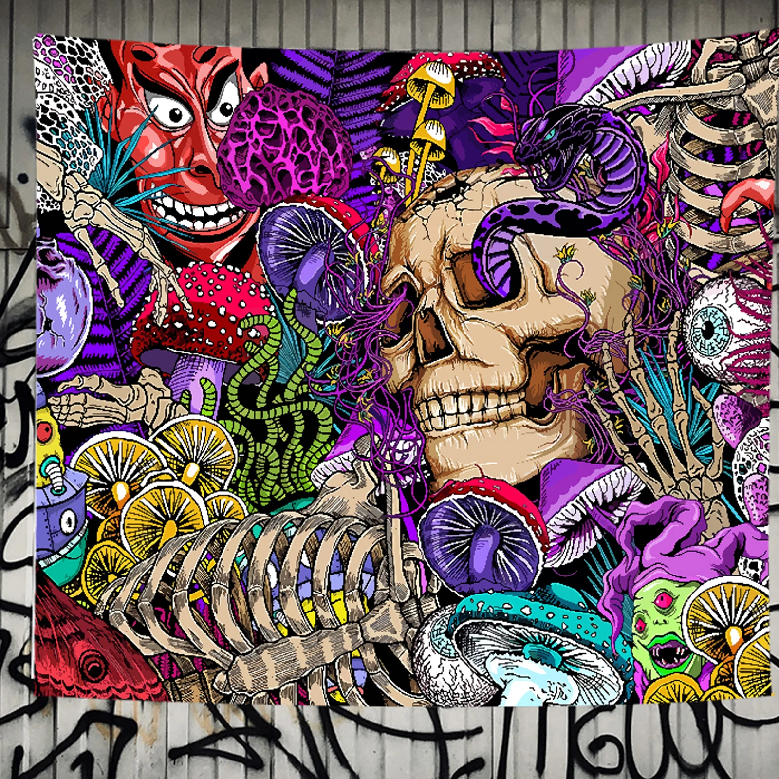 

Simсант гриб лес ковер «Замок» Сказочный Триппи красочная бабочка Настенный подвесной гобелен для Фантазийного декора