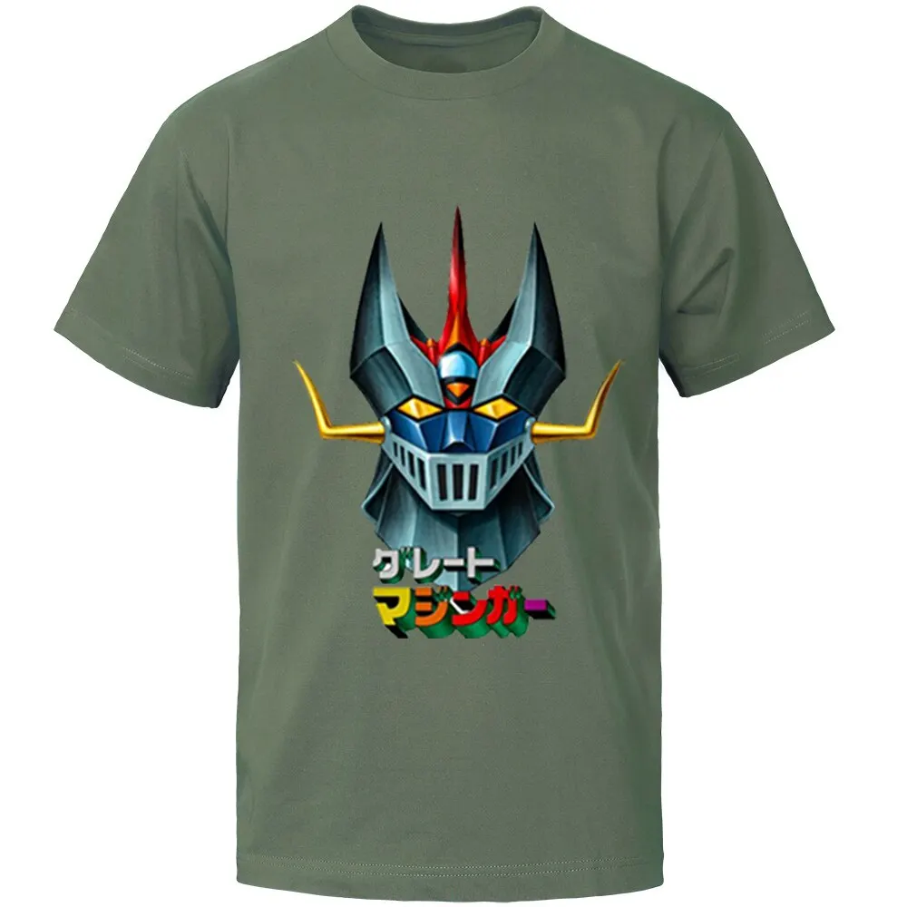 

Anime Mazinger Z T Shirt Men Tshirt Cotton Graphic Streetwear Shirts T-shirt Camisas Summer Short Sleeve Tee Round Neck Tops